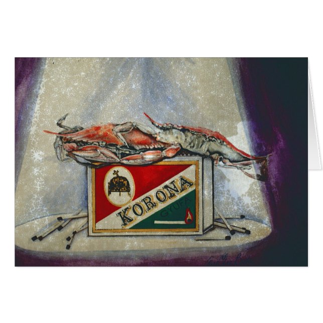 En gammal Flame Hälsningskort (Framsidan Horizontal)