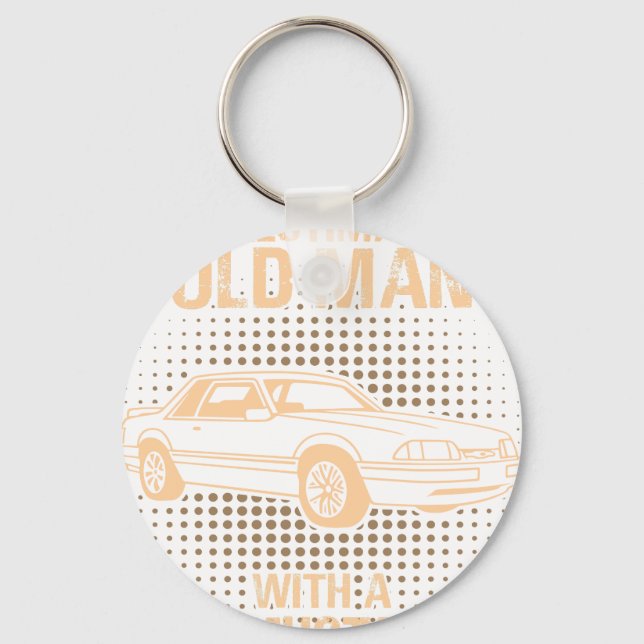 En gammal Ford Mustang 1993 Lx Nyckelring (Framsida)