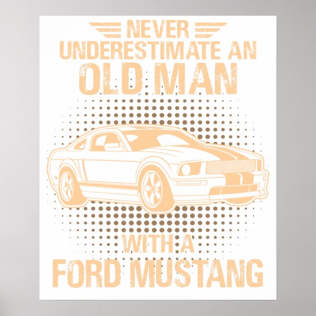 En gammal Ford Mustang 2007 Gt Poster (Framsidan)