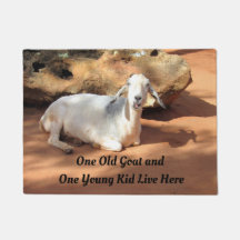 En gammal Goat Personlig Doormat