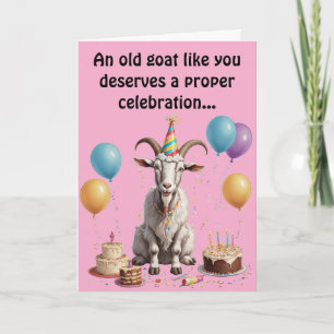 En gammal goat som du förtjänar födelsedag kort