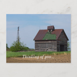 En gammal Illinois Barn Vykort