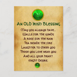 En gammal irländsk välsignelse för Tur Vykort