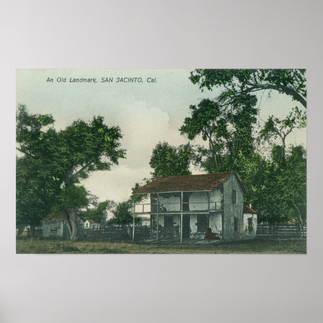 En gammal landmärkesscen poster (Framsidan)