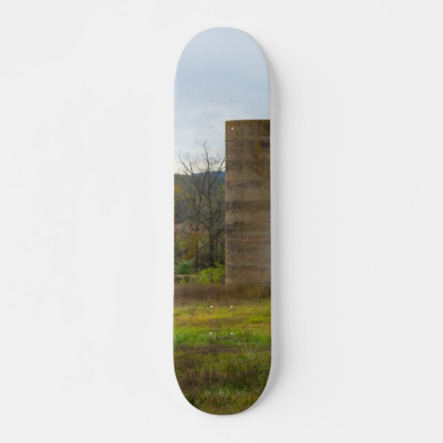 En gammal lantbrukssilo skateboard bräda 20 cm (Framsida)