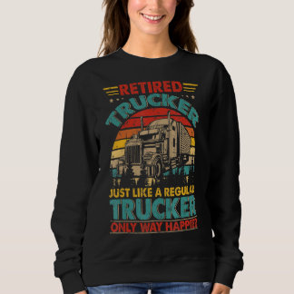En gammal lastbilschaufför som en vanlig lastbilsc t shirt