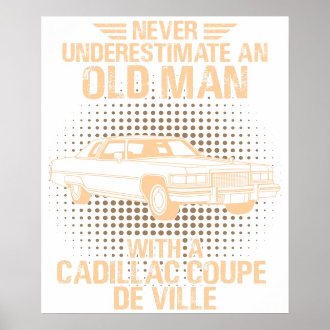 En gammal man Cadillac Coupe De Ville Poster (Framsidan)