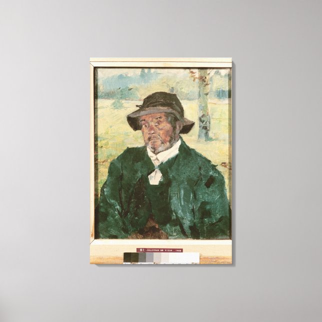 En gammal man, Celeyran, 1882 Canvastryck (Framsida)