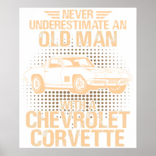 En gammal man CHEVROLET CORVETTE 1979 C2 Poster