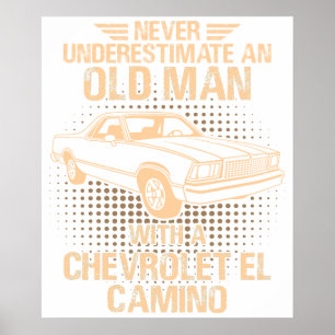 En gammal man Chevrolet El Camino 1978 Poster
