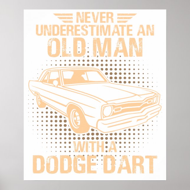 En gammal man Dodge Dart 73 Poster (Framsidan)