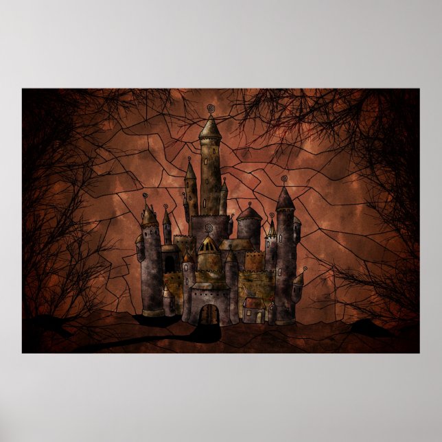 En gammal slott poster (Framsidan)