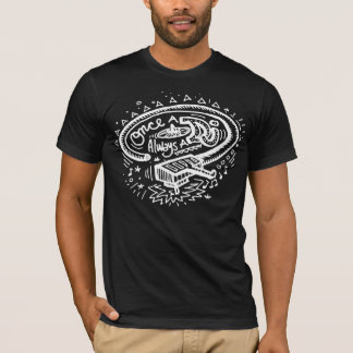 En gång en DJ alltid en DJ-mörk Tee Shirt