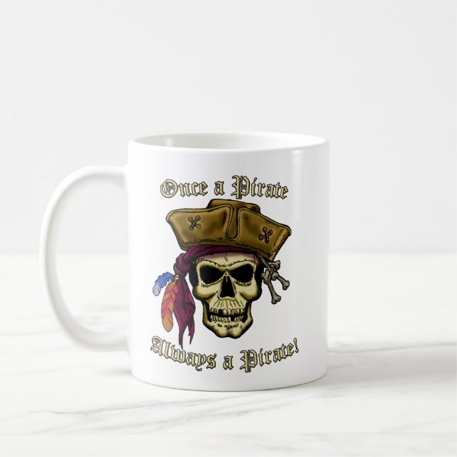 En gång en pirat kaffemugg (Vänster)