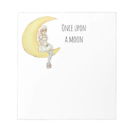 En gång för en månflicka kanin anteckningsblock