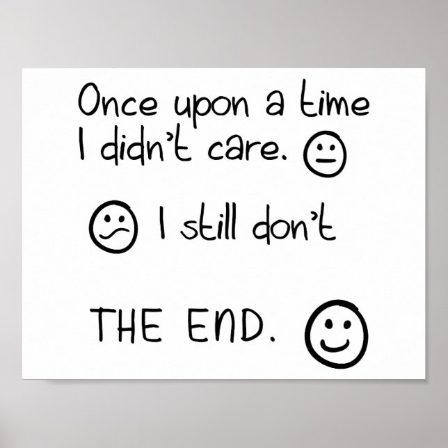 En gång för länge sedan Rolig Affisch (Framsidan)