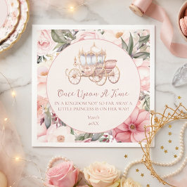 En gång för länge sedan Rosa Prinsessa Bebis firan Pappersservett