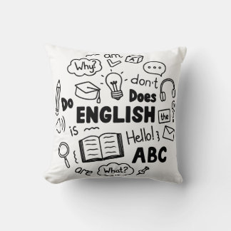 En gång i Blått Mån Idiom Design för engelsklärand Kudde
