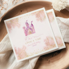 En gång i tiden prinsessan 1:a födelsedagen Party Pappersservett