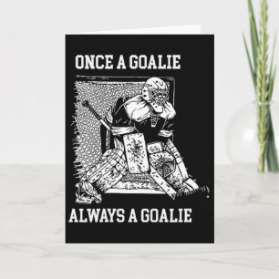 En Gång Målvakt Alltid En Målvakt Hockeydesign Kort