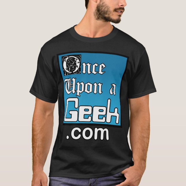En gång på en Geeksvartskjorta Tee Shirt (Framsida)
