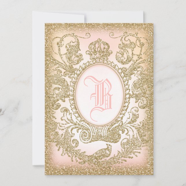 En gång på en Time Princess Inbjudan (Framsida)