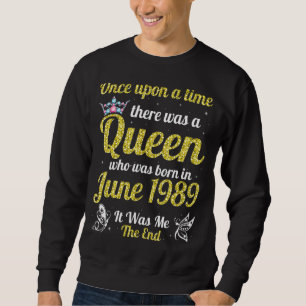 En gång var det en drottning som föddes i juni lång ärmad tröja