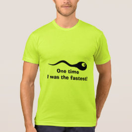En gång var jag den snabbaste, roliga spermieskjor t-shirt