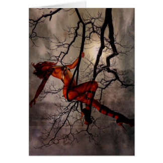 En gång vild hälsningskort