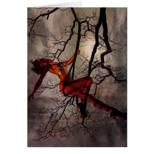 En gång vild hälsningskort (Framsidan)