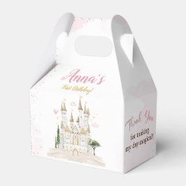 En gångs prinsessa 1-års födelsedagsfest presentaskar
