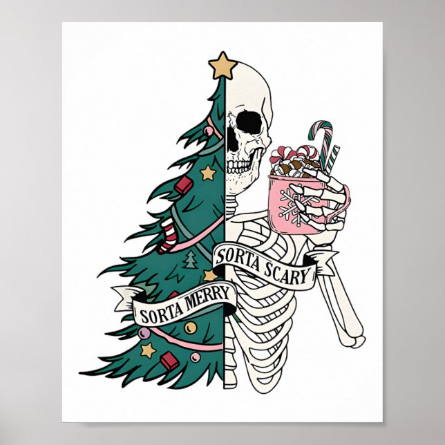 En ganska glad ganska läskig jul poster (Framsidan)
