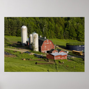 En gård i Barnet Center, Vermont. Anslutning Poster