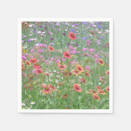 "En Garden av Vild Flowers!" Pappersservett