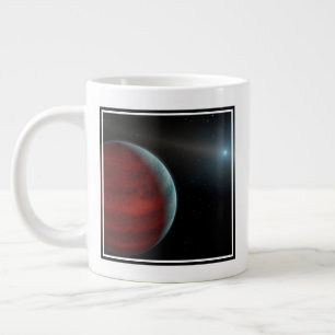 En gasgiantplanet runt en vit dvärgstjärna. jumbo mugg