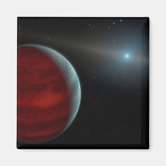 En gasgiantplanet runt en vit dvärgstjärna. magnet (Framsidan)