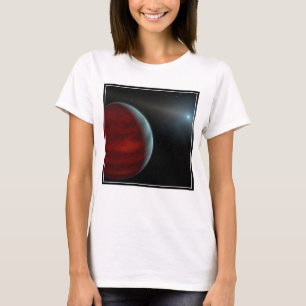 En gasgiantplanet runt en vit dvärgstjärna. t shirt