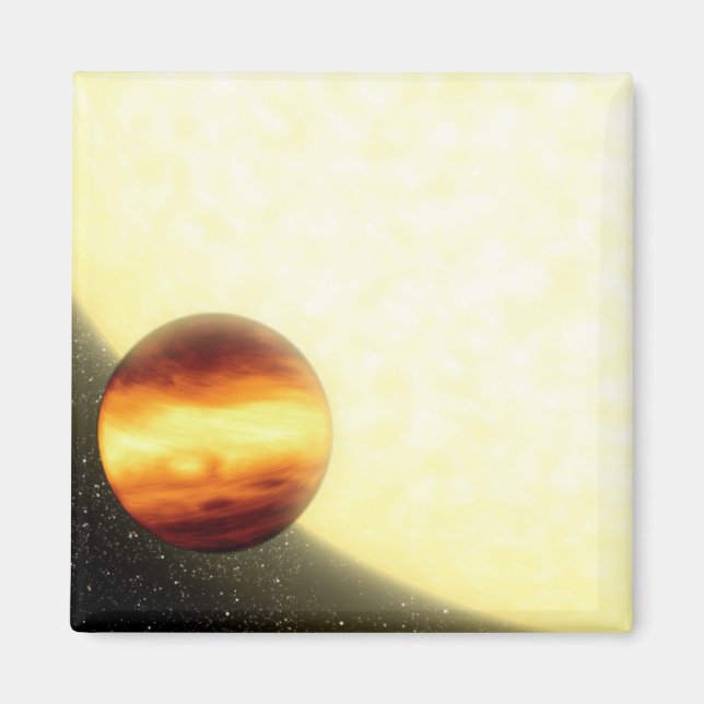 En gaskombikjorda planet som är väldigt nära magnet (Framsidan)