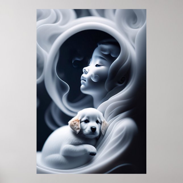 En gästflicka och hennes Hund Poster (Framsidan)