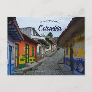 En gata i Guatape Colombia Vykort