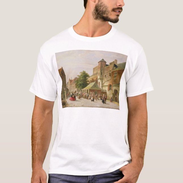 En gataplats i Amsterdam T-shirt (Framsida)