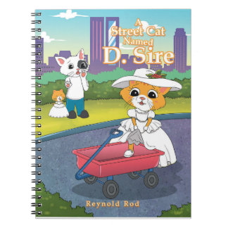 En gatukatt med namnet D. Sire Spiral bärbar dator Anteckningsbok