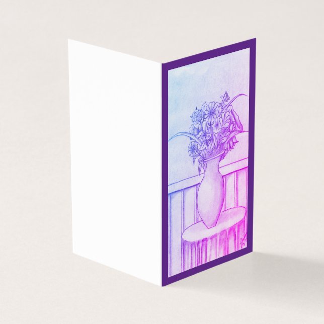 En gåva av blommor - elev kort (Utsida)