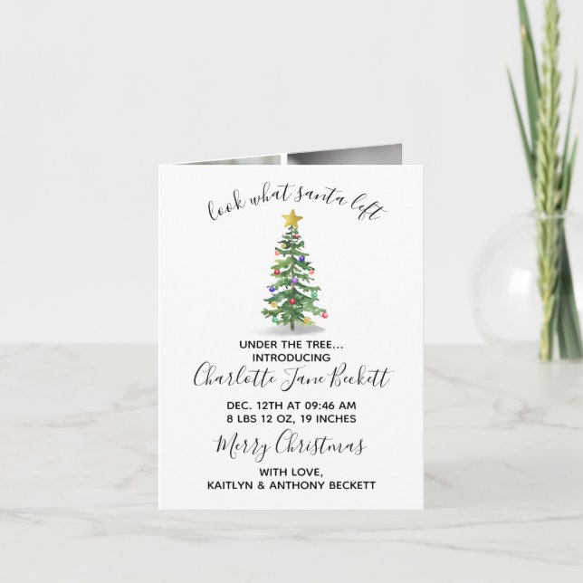 En gåva från tomten| 6 Fotojul Helgkort (Framsida)