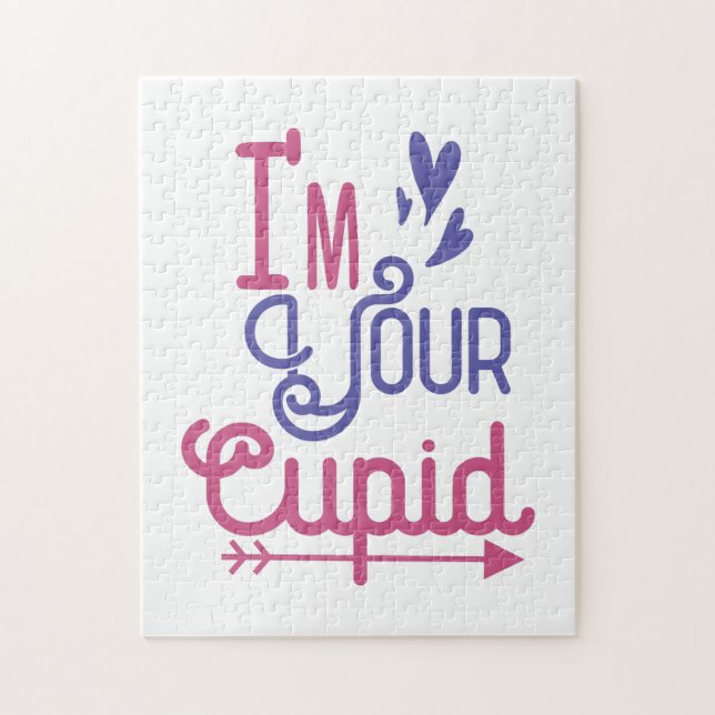 En gåva jag är din älskvärda cupid pussel (Vertikal)