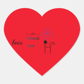 En gåva kopp till en kär vän hjärtformat klistermärke