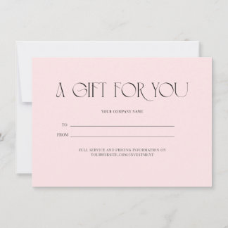 En gåva till dig -  presentkort