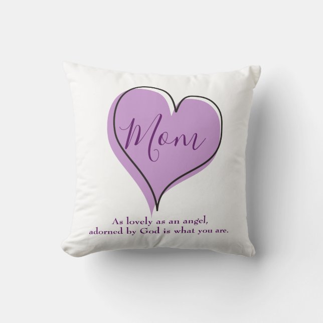 En gåva till mamma söta hjärta kudde (Framsida)