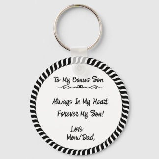 En gåva till min Bonus Son Nyckelring