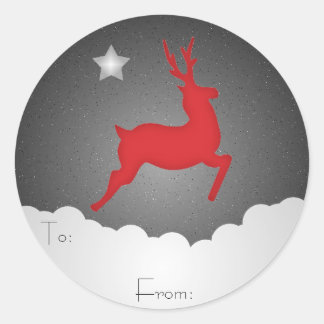 En gåvamärkre för Starry natt Runt Klistermärke